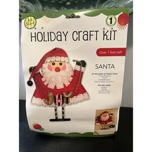 Lori Siebert Christmas Holiday Craft Kit Felt Santa Over 1 Foot Tall New Sealed